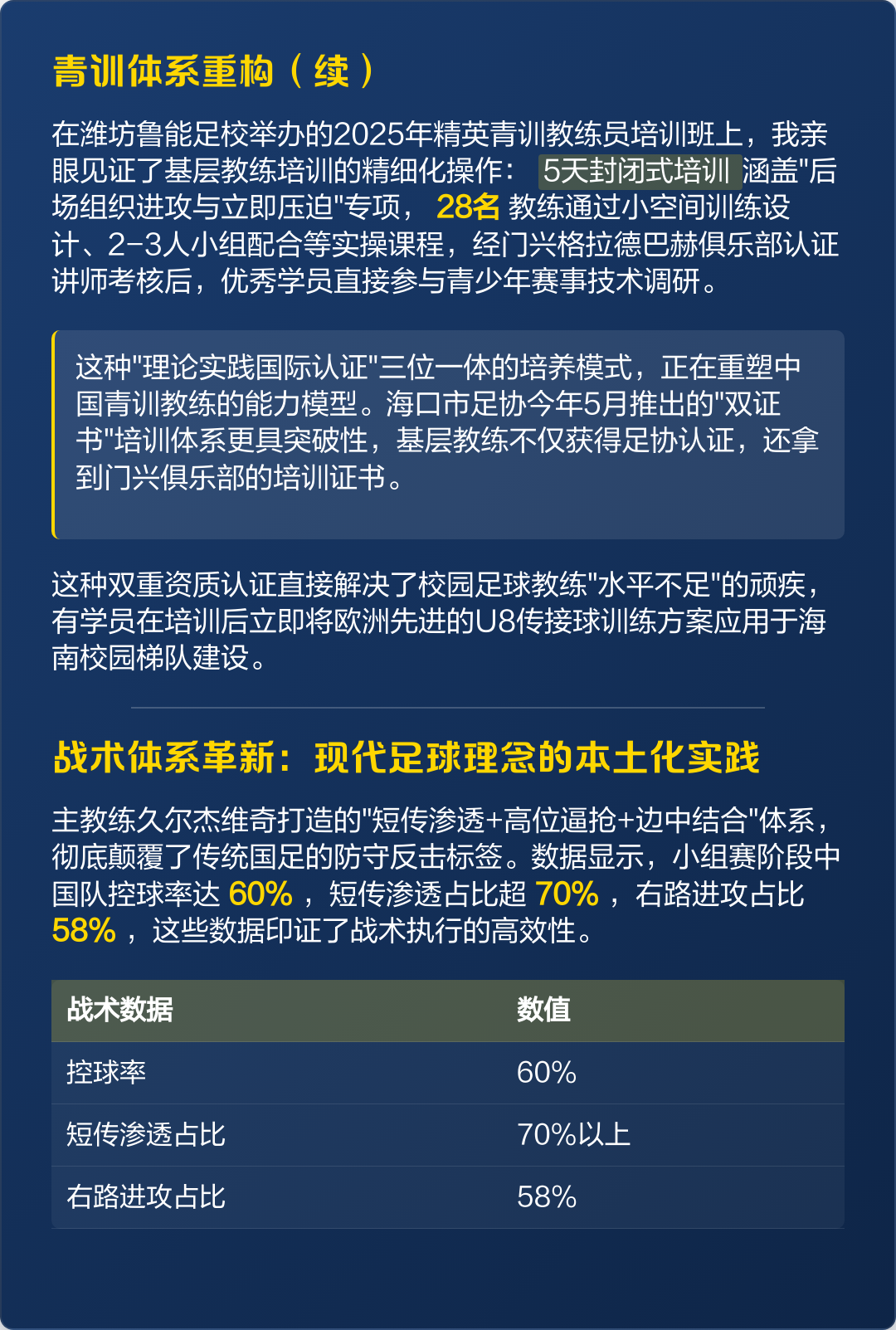 包含亚洲杯战术革新取得奇效，引发战术热潮的词条
